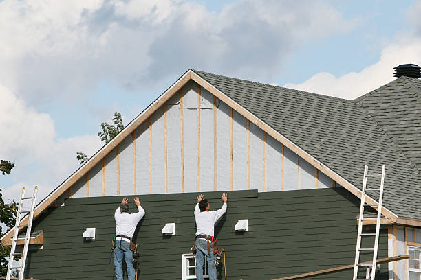 Professional Siding Contractor technician working in Brandamore, PA